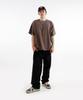 Keuligeon Pigment 3 Stitch Semi-Oversized Short Sleeve Tee Faded Brown
