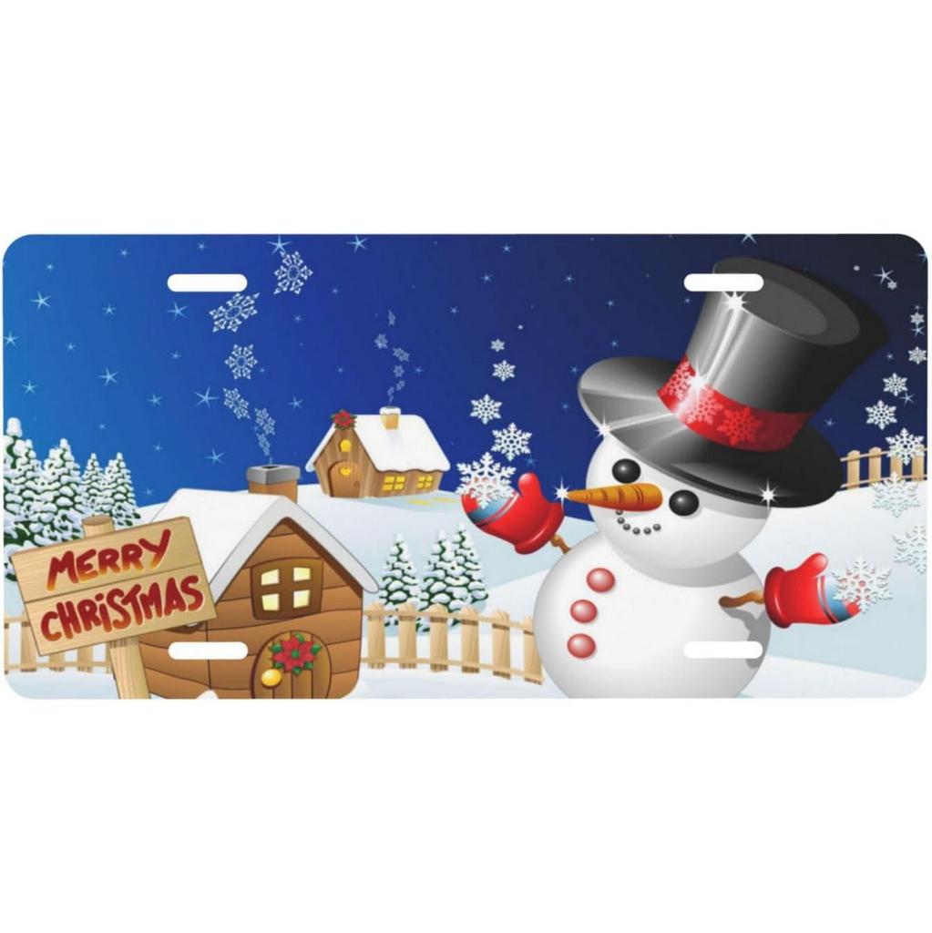 License Plates Sant Claus Metal Tin Signs for Wall Decoration Vintage Tags Metal Automotive Signs For Cafe Bar Club Garage Pu