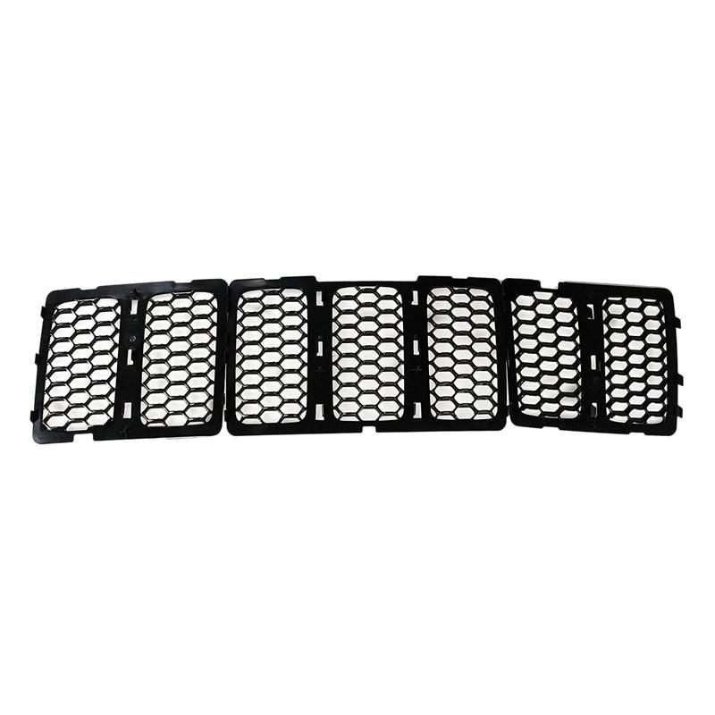 Car Black Front Grille erts Trim Mesh Kit For Jeep Grand Cherokee 2014-2016