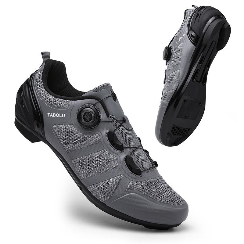 Breathable Cycling Shoes Road Mountain Bikes Unisex Lightweight Clipless Flat Pedal Options