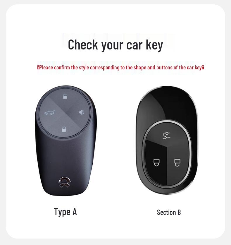 NIO Key Fob Case for ES6, ES8, EC6, ES7, ET7, ET5 - Tricolor Suede Protective Shell