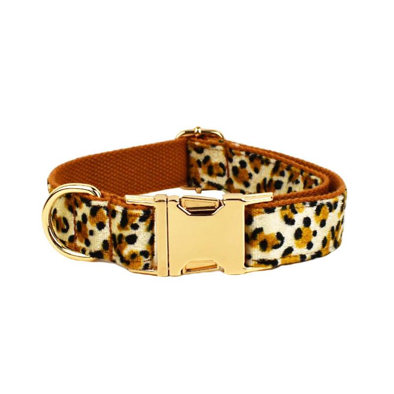 Deep bottom leopard print dog collar dog collar leash pet collar dog neck collar dog neck cover XS
