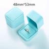 Jewelry Boxes For Ring Necklace Pendants Soft Blue Velvet High Quality Luxury Packaging Beautiful Boxes