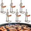 Fun Hot Dog Sausage Rack A Reusable Stainless Steel Grill Suitable for Grilling Camping Picnicking Outdoor Cooking Grilled Meat