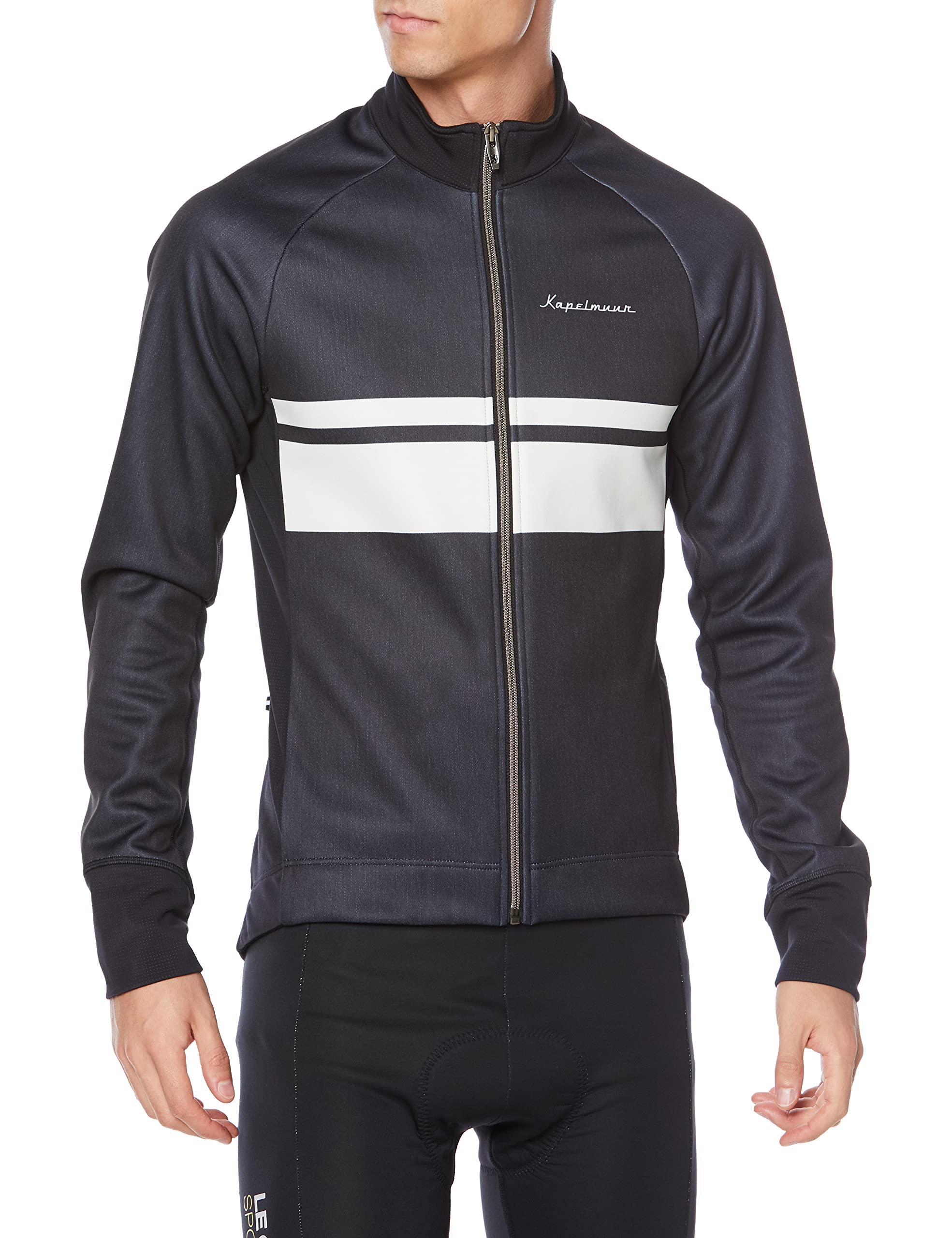 

Kapelmuur Thermo Black Size for Cycling Made in Japan Jacket, Denim, S, Fall/Winter (5°C-15°C),