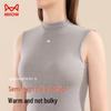 MIIOW Women's Thermal Lamb Wool Half-High Collar Vest