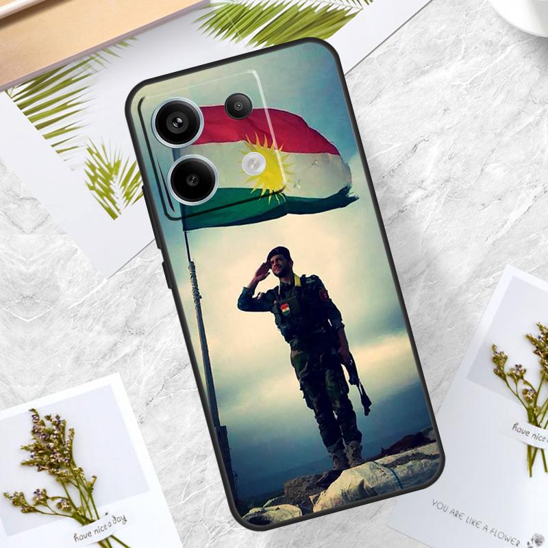 Kurdistan Flag Case For Redmi Note 12 9 10 11 13 Pro Plus 9S 10S 11S 12S Cover For Redmi 12 10C 12C 13C