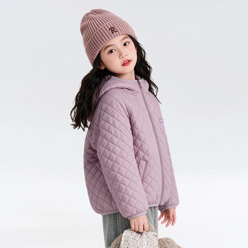 Girls' Thickened Hooded Padded Jacket