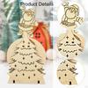 Wooden Christmas Tree Centerpiece Bookshelf Figure Table Kitchen Cabinet Holiday Collectible