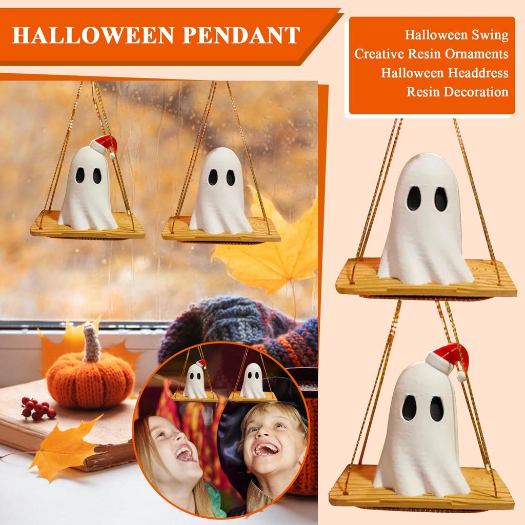 Halloween Swing Creative Resin Ornaments Halloween Headdress Resin Decoration