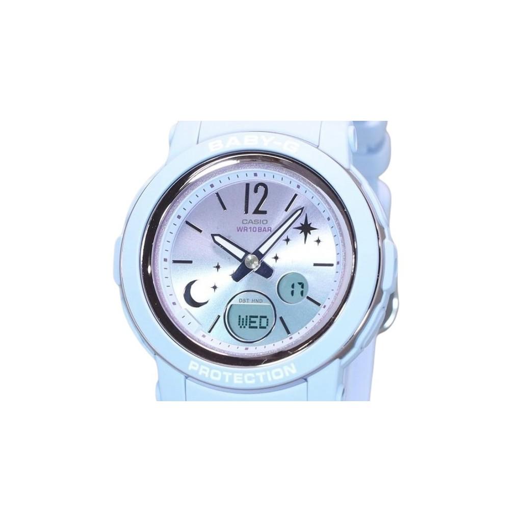 Casio Baby-G Moon And Star Series Analog Digital Resin Strap Purple Dial Quartz BGA-290DS-2A 100M Women's Watch