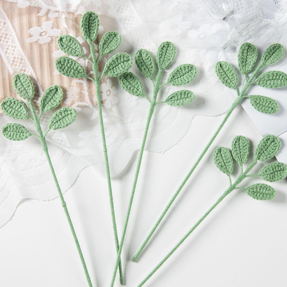 ArtificialFlower Handmade Crochet Yarn Sunflower Rose Outdoor Garden Arch Wedding Bridalbouquet Valentine Home Festival Diy Gift