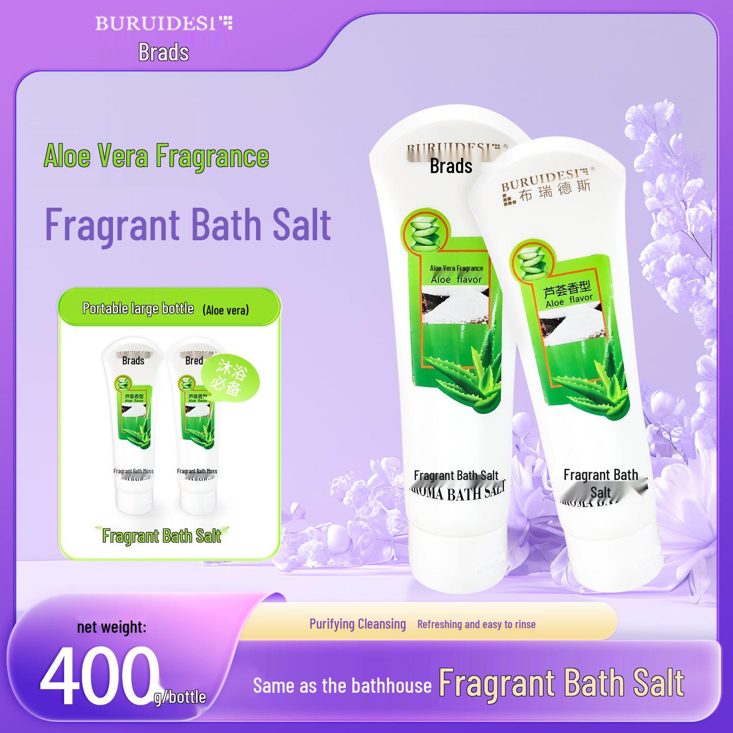 Creamy Aloe Rose Scented Bath Scrub Salt
