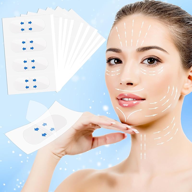Face Lift Tape Invisible, 152PCS Face Tape Lifting Invisible, Neck Tape Lifting Invisible, Secret Makeup Tape for Double Chin, Instant Face Lift,