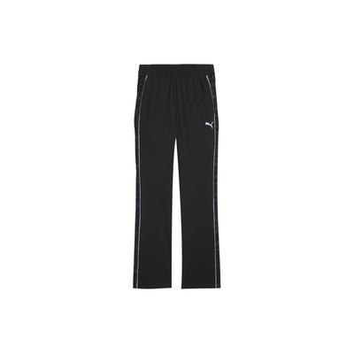 X Sophia Chang Collaboration Aop Wide Leg Pants Retro Sports Color Block Design Mid Rise Casual Pants Women Pants Black 624631-01
