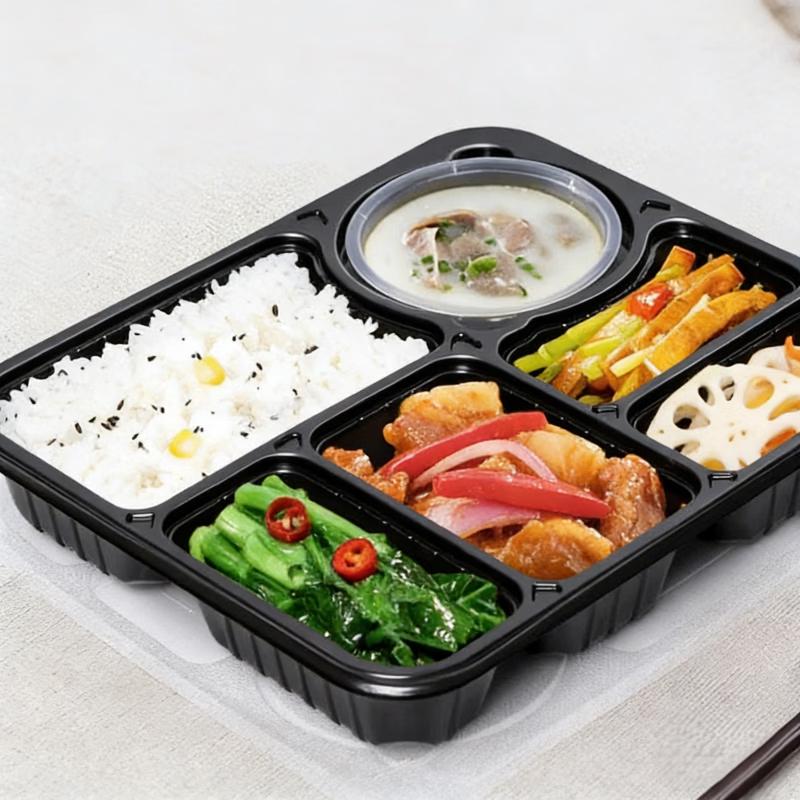OEING Disposable Segmented Meal Boxes
