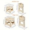 Portable Folding Stool Capacity Compact Camping Seat | Lightweight for Fishing Hiking Outdoor Events Subway Bus Commuting