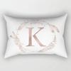Simple Letter Pattern Printed Decorative Pillowcase Bedroom Living Room Office Cushion Home Decor Rectangular Pillowcase