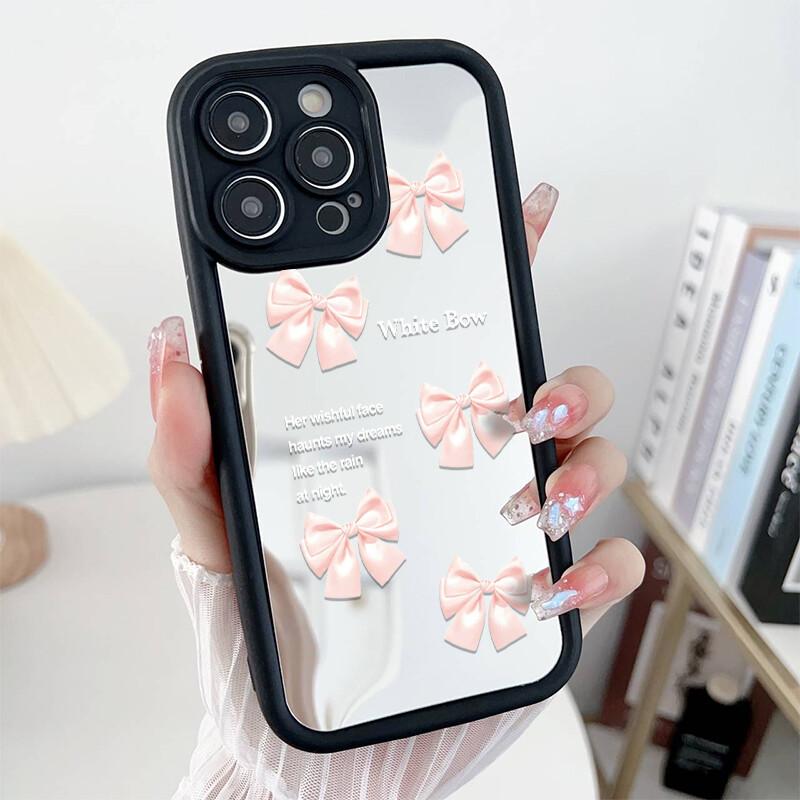 Make Up Mirror Bowknot Phone Case For Huawei Honor 600 Lite 400 Pro 5G 200 X9D X9B X9A X8A X8B X7A X7B X6A X8C X9 X8 Soft Cover