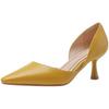New Luxury Exquisite Women's High Heels French Minimalist Soft Leather Hollow Shallow Mouth Fine Heels Casual Women's Shoes