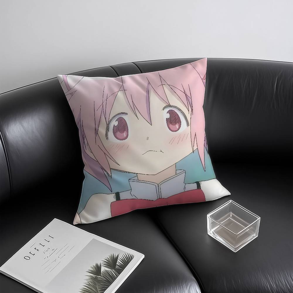 P-Puella Magi Madoka Magica Pillow Case Anti-dustmite Invisible Zipper Sofa Bed