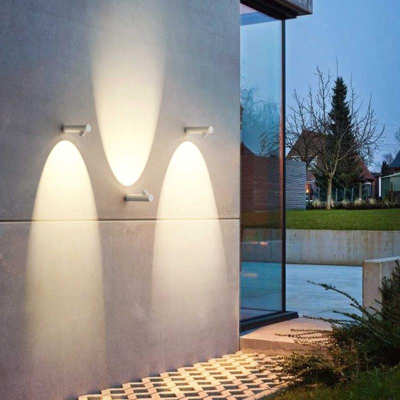 Outdoor LED Wall Lamp Waterproof Wall Washer Lamp Garden Balcony Wall Lamps Staircase Aisle Lamp IP54 Villa Exterior Wall Lighti