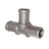 3/4" x 3/4" x 3/4" Aluminum Alloy Silver Tee Coolant Heater Hose Connector Fitting Adapter Fit for Car