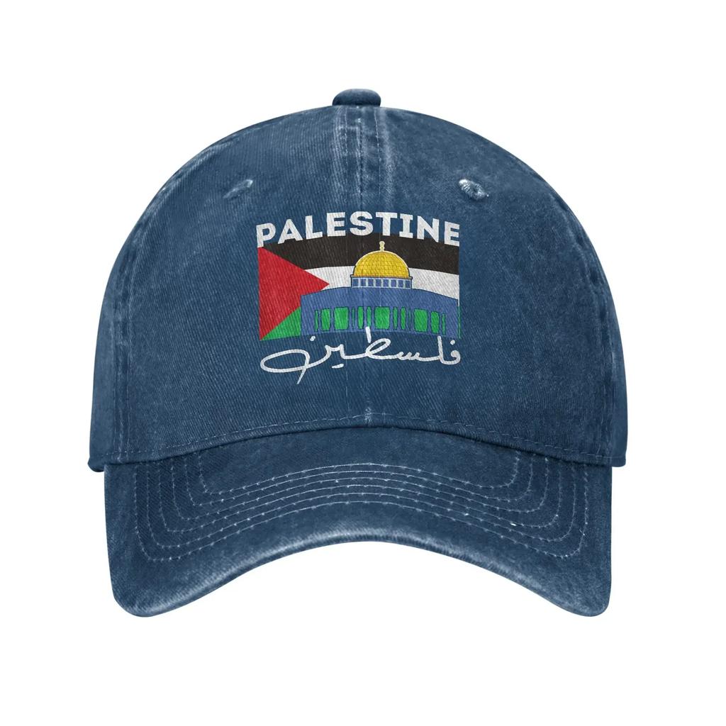 Flag Palestinian Arabic Calligraphy Sun Baseball Cap Female Male Design Trucker Hat Summer Sunscreen Baseball Caps