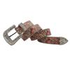 Original Painted Design Rhinestone Printed Belt, Personalized Trend Pu Leather Belt Y2K
