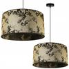Hanging Lamp, Ceiling Chandelier, Lampshade, Gold Pattern