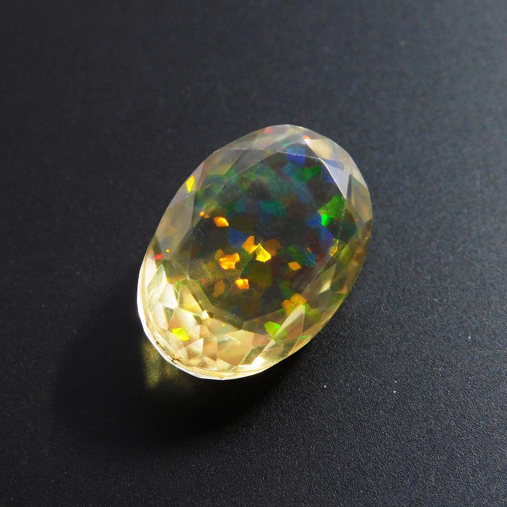 9 Ct Lab Created Opal Oval Excellent Certified Loose Gemstone