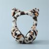 Women Cosy Leopard Ear Muffs Warm Earflaps Plush Ear Warmer