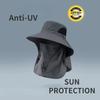Chapeau de soleil d'été avec protection UV pour homme et femme, casquette de chasse, de pêche, de randonnée, de camping, visière, chapeau seau, rabat de cou, chapeau de pêcheur