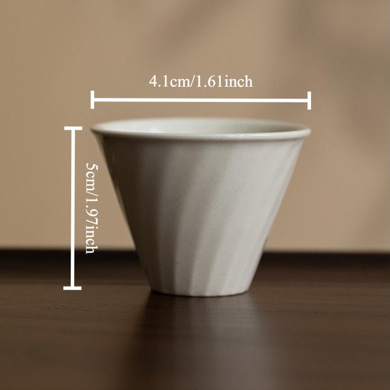 Handmade Retro Teacups Vintage Ceramic Porcelain Tea Cup Teaware Set Chinese Kung Fu Bowls Master Cups Tea Ceremony Drinkware