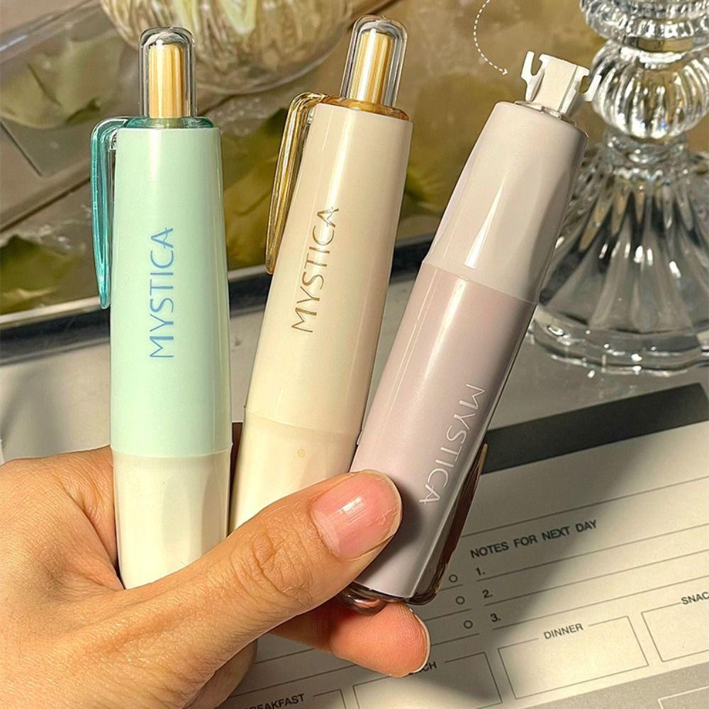 Press Type Dot Glue Tape Pen-shape Rolling Glue Tape Durable Glue Tape Pen  Student Stationery
