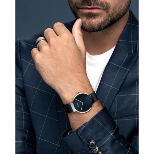 BERING Classic Collection Analog Quartz Watch for Men and Women (Unisex) with Stainless Steel Strap and Sapphire Crystal (14539-307). Officially Impor