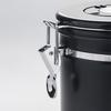 Stainless Steel Kitchen Coffee Canister Food Storage Jar with Date-Tracker and-Scoop for Grounds Coffee Sealing Can