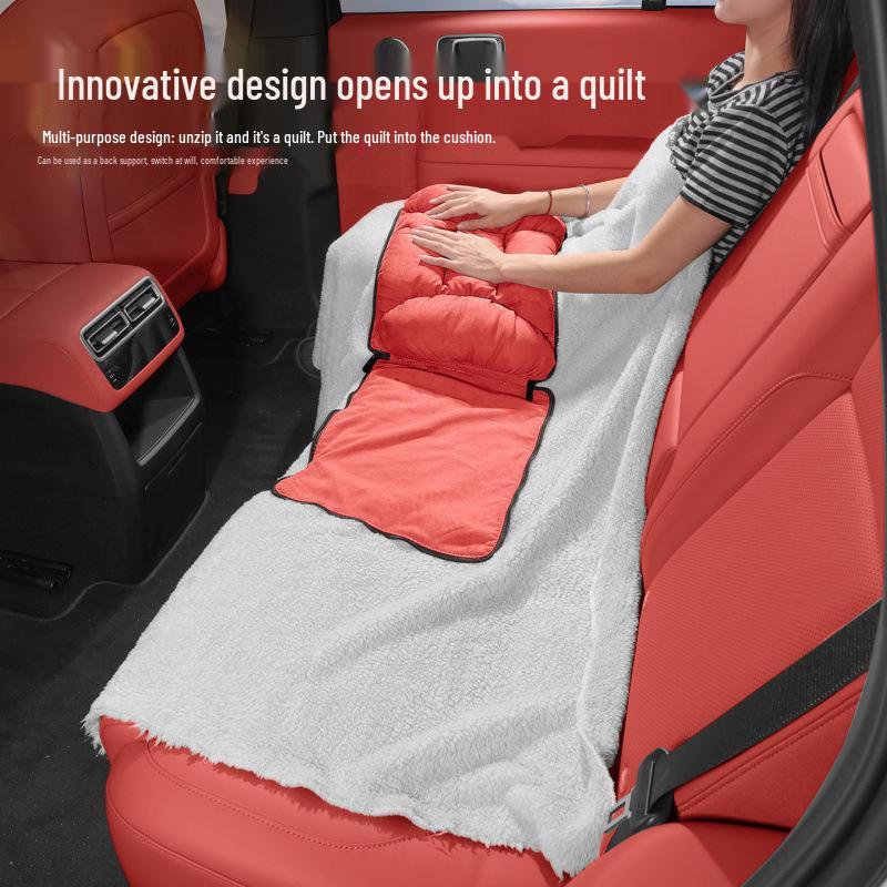 Mazda Car Winter Flannel Lumbar Support & Throw Pillow Blanket for Atenza, Angkesaila, CX-4, MX-5