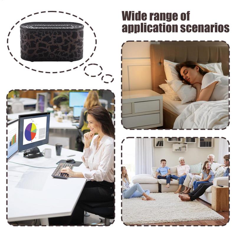 Fire Diffuser Crack Flame Air Diffuser Quiet Multi Functional Humidifier With Auto Shut For Bathroom Yoga Basement Spa Car Tent