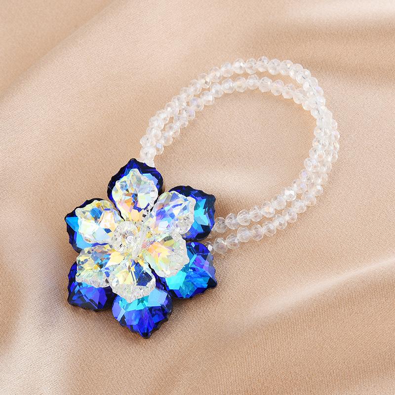 Gradual Change Dream Crystal Lotus Hair Rope Sweet Fashion Temperament Headgear Hair Band