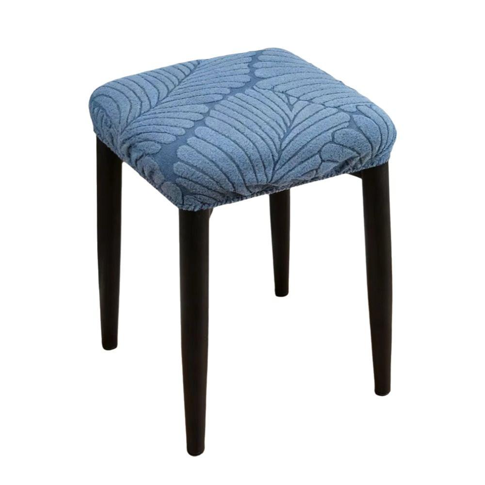 1Pc Washable Seat Cushion Covers Removable Plush Chaircover New Square Stool Case Dining Chair