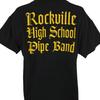 Vintage Rockville Pipe Band 100% Cotton T-shirt Mens Tees Top Mens Size Large Black Y2K High School