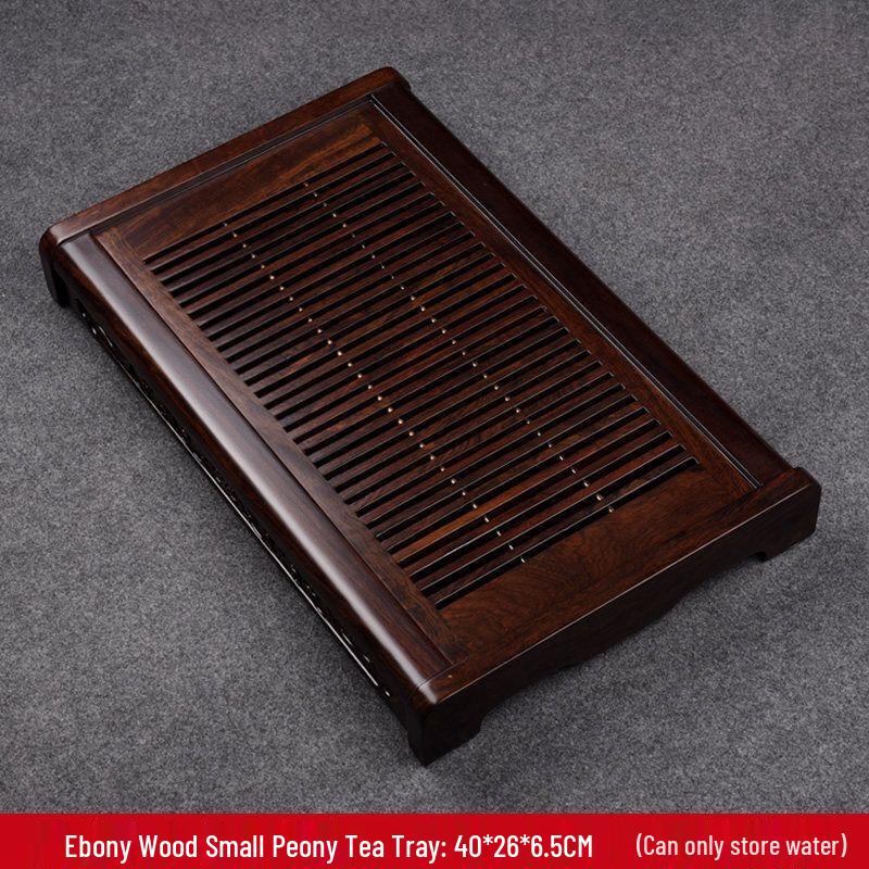 

Ebony Solid Wood Gongfu Tea Tray with Drawer