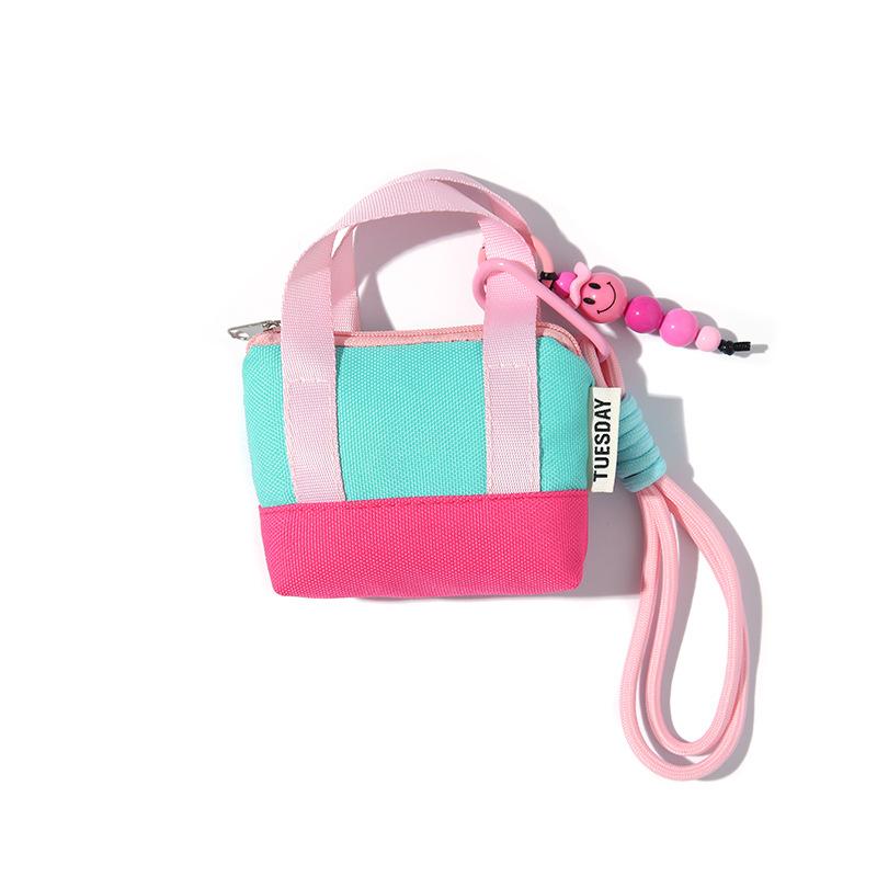 Dopamine, Pink, Mini, Earphone Case, -lost, Storage Bag, Data Cable Organizer Bag, ,Sweet and Girly Accessories