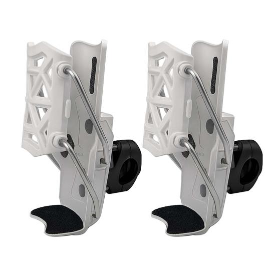 2Pcs Adaptive Cycling Water Bottle Holder 360 Degree Rotatable Automatic Clamping Bicycle Water Bottle Cage Universal Motorcycle Water Bottle Mount