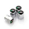4pcs Car Tyre Wheel Stem Air Valve Caps for Skoda Octavia A7 Superb 2 Fabia Rapid Yeti Kodiaq Kamiq Metal Tire Cover Accessories