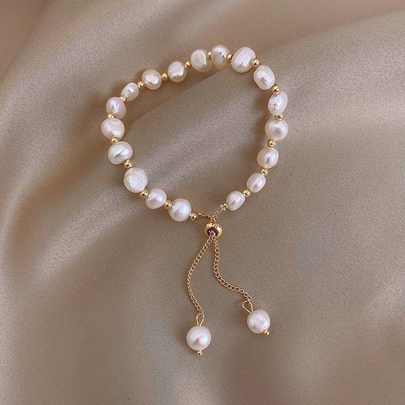 Meier Baroque natural pearl best friend bracelet - unique & trendy design белый