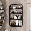 Toiletten-Wandregal Badezimmer-Toiletten-Waschtisch Kosmetik Wandmontierter Bohrerfreier Wandmontierter Aufbewahrungsregal