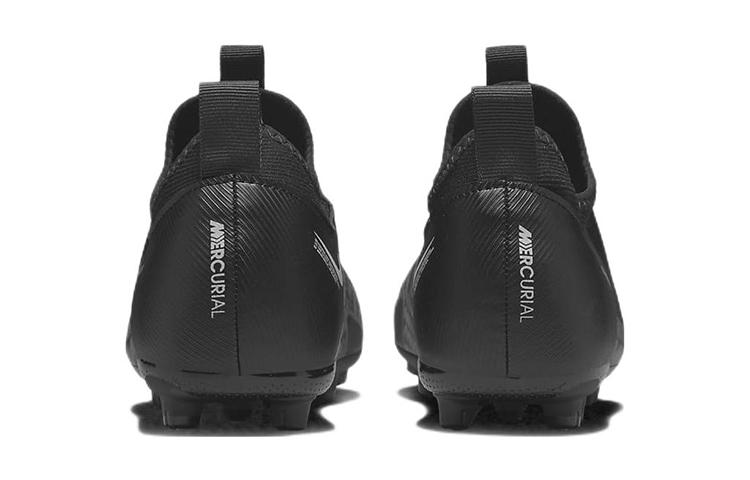 Nike Zoom Vapor 15 Synthetic Leather Slip Resistant Cushioning Abrasion Resistant Low top Soccer Shoes Black Kids' DJ5618-001