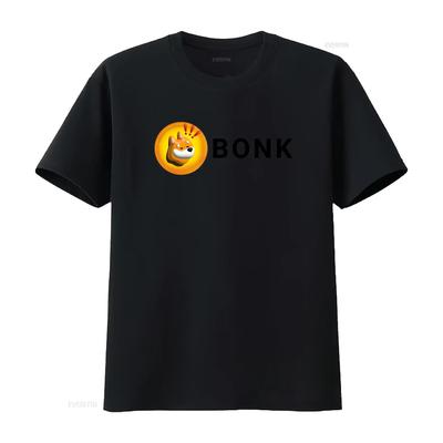 Bonk Coin Dog Cryptocurrency Crypto Token Meme Crewneck T Shirt Vintage Comfortable Breathable Casual Designer Clothes